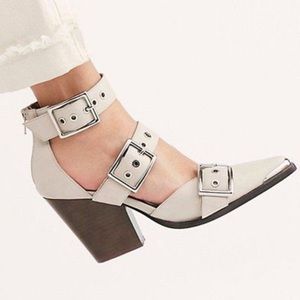 Jeffrey Campbell x Free People Gray Hendrix Heels